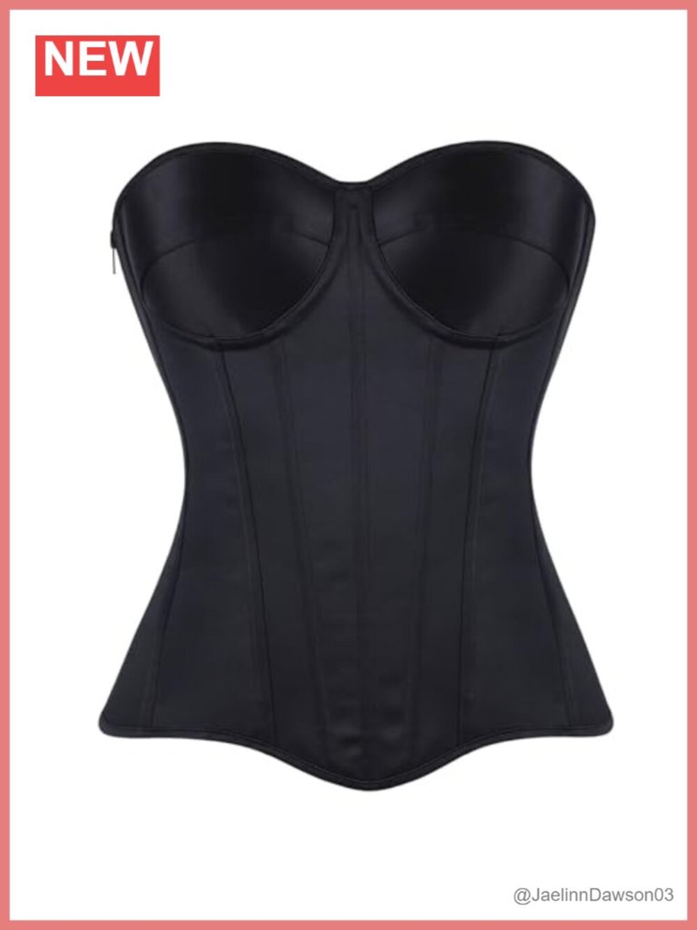 Satin Overbust Corset Top Lace Up Renaissance Bustier
